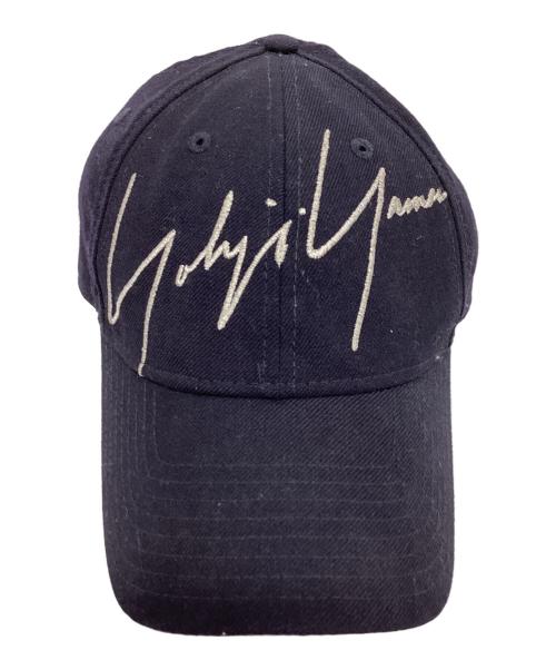 New Era（ニューエラ）New Era (ニューエラ) Yohji Yamamoto pour homme (ヨウジヤマモト プールオム) 9FORTY ロゴキャップ ネイビーの古着・服飾アイテム