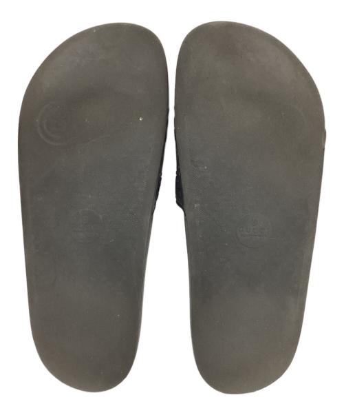 GUCCI（グッチ）GUCCI (グッチ) GGロゴラバーサンダル ブラック サイズ:8の古着・服飾アイテム