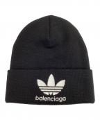 BALENCIAGA×adidasバレンシアガ×アディダス）の古着「BALENCIAGA × adidas Logo Beanie / ニット帽」｜ブラック