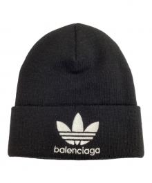 BALENCIAGA×adidas（バレンシアガ×アディダス）の古着「BALENCIAGA × adidas Logo Beanie / ニット帽」｜ブラック