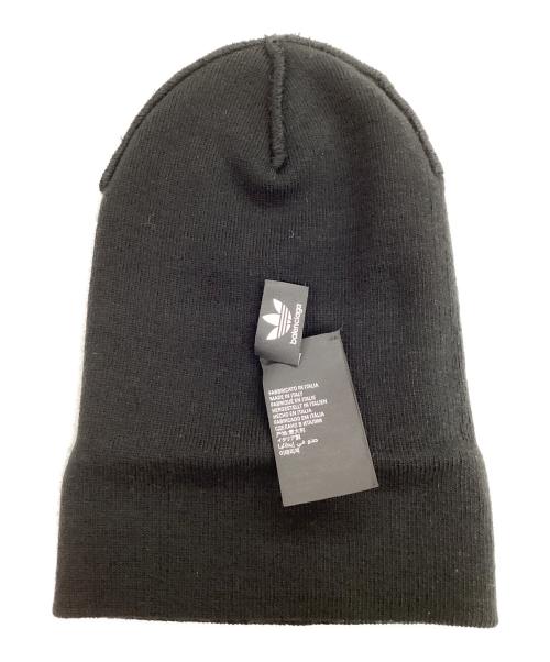 BALENCIAGA（バレンシアガ）BALENCIAGA (バレンシアガ) adidas (アディダス) BALENCIAGA × adidas Logo Beanie / ニット帽 ブラック サイズ:2 21×22cmの古着・服飾アイテム