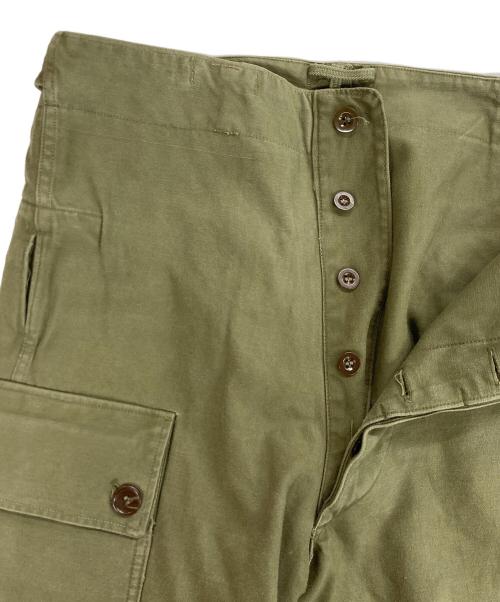 USED（ユーズド）USED (ユーズド) 60S タブルフェイスフィールドカーゴパンツ オリーブ サイズ:78×80の古着・服飾アイテム