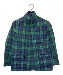 Engineered Garments（エンジニアド ガーメンツ）の古着「リバーシブルキルティングテーラード ジャケット」｜ブルー×グリーン