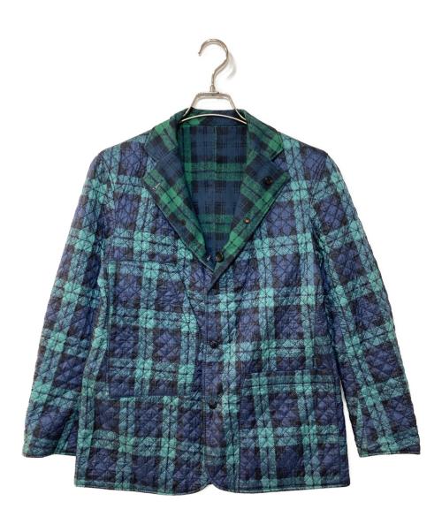Engineered Garments（エンジニアド ガーメンツ）Engineered Garments (エンジニアド ガーメンツ) リバーシブルキルティングテーラード ジャケット ブルー×グリーン サイズ:XSの古着・服飾アイテム