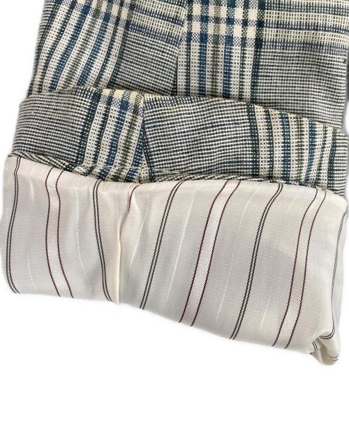 Engineered Garments（エンジニアド ガーメンツ）Engineered Garments (エンジニアド ガーメンツ) コットンリネン3Bジャケット グリーン×ホワイト サイズ:XSの古着・服飾アイテム