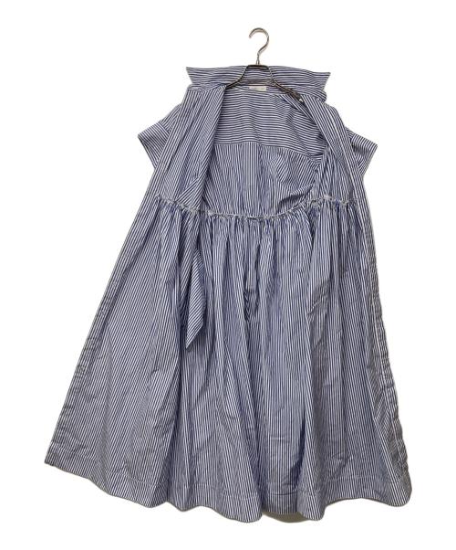 ESTNATION（エストネーション）ESTNATION (エストネーション) ポプリンシャツワンピース ブルー サイズ:38の古着・服飾アイテム