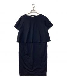 Sono（ソーノ）の古着「4連パールレイヤードワンピース」｜ネイビー