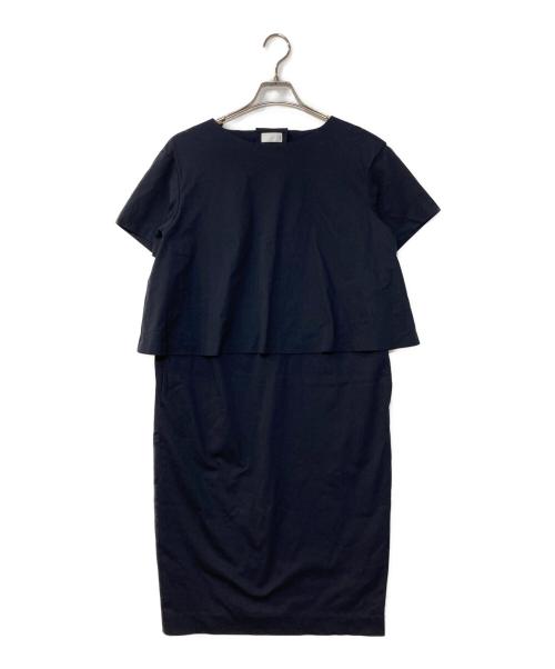 Sono（ソーノ）Sono (ソーノ) 4連パールレイヤードワンピース ネイビー サイズ:1の古着・服飾アイテム