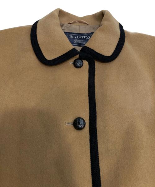 Burberry's（バーバリーズ）Burberry's (バーバリーズ) 裏地ノバチェック カシミヤ混 ウールハーフコート キャメル サイズ:13の古着・服飾アイテム