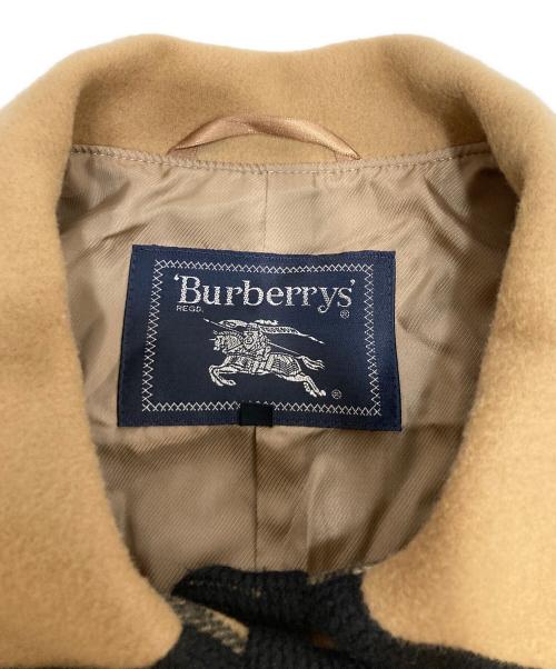 Burberry's（バーバリーズ）Burberry's (バーバリーズ) 裏地ノバチェック カシミヤ混 ウールハーフコート キャメル サイズ:13の古着・服飾アイテム