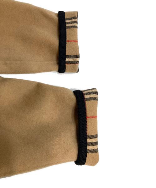 Burberry's（バーバリーズ）Burberry's (バーバリーズ) 裏地ノバチェック カシミヤ混 ウールハーフコート キャメル サイズ:13の古着・服飾アイテム
