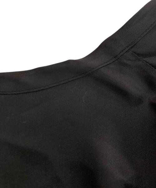 BLACK COMME des GARCONS（ブラックコムデギャルソン）BLACK COMME des GARCONS (ブラックコムデギャルソン) バッグ刺繍羽織コート ブラック サイズ:XSの古着・服飾アイテム