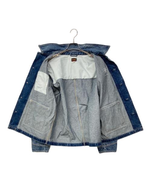 EVISU（エヴィス）EVISU (エヴィス) GDC (ジーディーシー) EVISU X GDC WASHED CHORE JACKET / デニムジャケット インディゴ サイズ:Lの古着・服飾アイテム