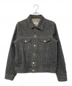 YAECAヤエカ）の古着「コットンリネン デニムジャケット」｜ブラック