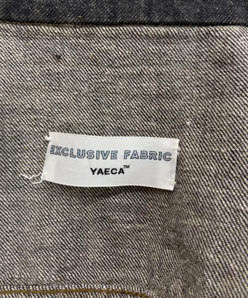 YAECA（ヤエカ）YAECA (ヤエカ) コットンリネン デニムジャケット ブラック サイズ:XLの古着・服飾アイテム