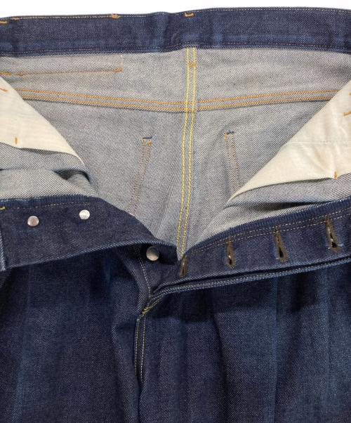 SUBLATIONS（サブレーションズ）SUBLATIONS (サブレーションズ) 2TUCK WIDE DENIM PANTS / 2タック ワイドデニムパンツ インディゴ サイズ:1の古着・服飾アイテム