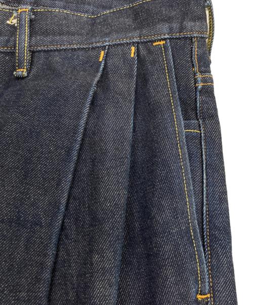 SUBLATIONS（サブレーションズ）SUBLATIONS (サブレーションズ) 2TUCK WIDE DENIM PANTS / 2タック ワイドデニムパンツ インディゴ サイズ:1の古着・服飾アイテム