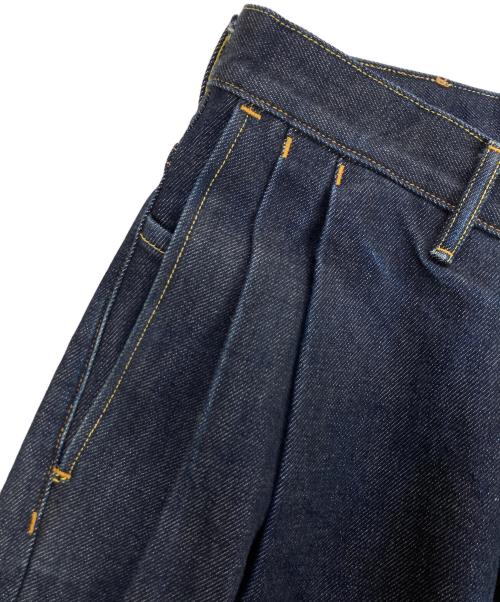 SUBLATIONS（サブレーションズ）SUBLATIONS (サブレーションズ) 2TUCK WIDE DENIM PANTS / 2タック ワイドデニムパンツ インディゴ サイズ:1の古着・服飾アイテム
