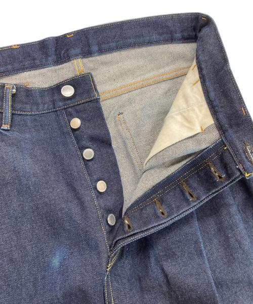 SUBLATIONS（サブレーションズ）SUBLATIONS (サブレーションズ) 2TUCK WIDE DENIM PANTS / 2タック ワイドデニムパンツ インディゴ サイズ:1の古着・服飾アイテム