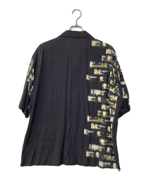 ALOHA RUG（アロハラグ）ALOHA RUG (アロハラグ) フィルムレーヨンアロハシャツ ネイビー サイズ:2の古着・服飾アイテム