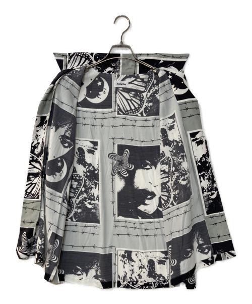 ALOHA RUG（アロハラグ）ALOHA RUG (アロハラグ) レーヨンアロハ総柄シャツ グレー サイズ:2の古着・服飾アイテム