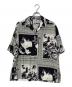 ALOHA RUG（アロハラグ）の古着「レーヨンアロハ総柄シャツ」｜グレー