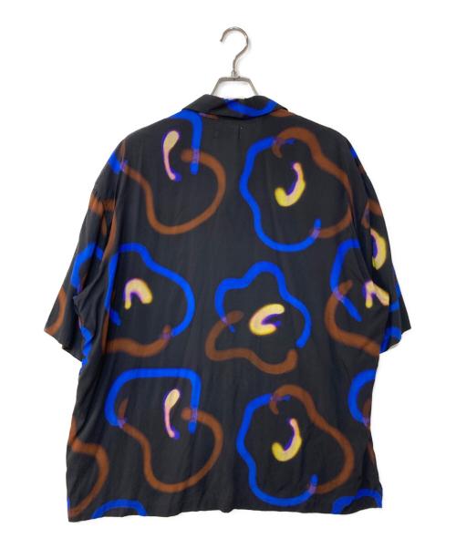 ALOHA RUG（アロハラグ）ALOHA RUG (アロハラグ) レーヨンアロハシャツ ブラック サイズ:2の古着・服飾アイテム