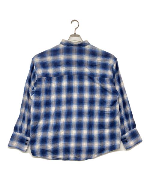MIYAGIHIDETAKA（ミヤギヒデタカ）MIYAGIHIDETAKA (ミヤギヒデタカ) FLANNEL SHIRT フランネルチェックシャツ ネイビー サイズ:FREEの古着・服飾アイテム