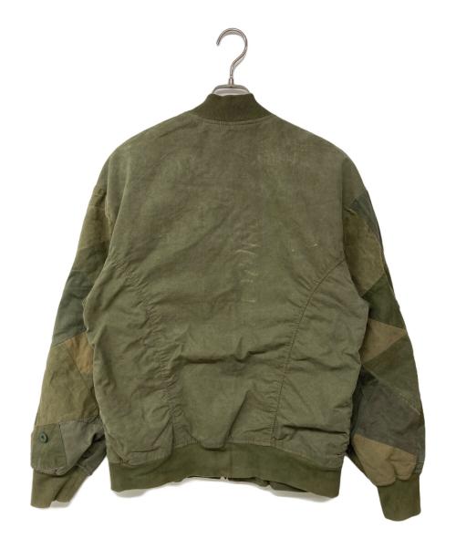 14th addiction（フォーティーンスアディクション）14th addiction (フォーティーンスアディクション) パッチワークミリタリーブルゾン オリーブ サイズ:4の古着・服飾アイテム