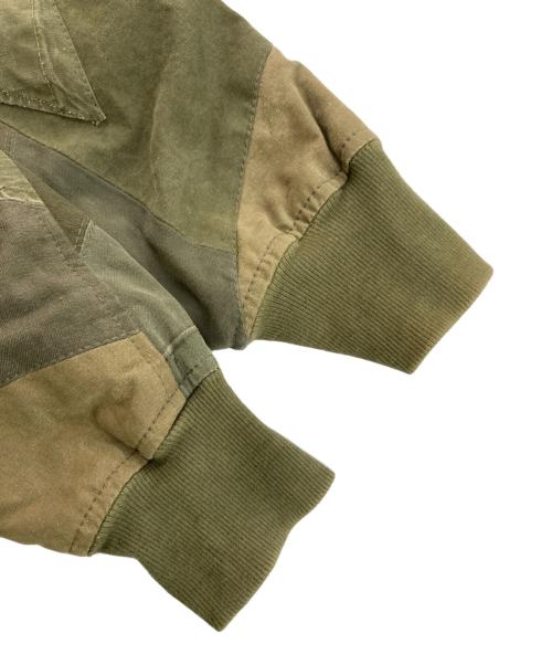 14th addiction（フォーティーンスアディクション）14th addiction (フォーティーンスアディクション) パッチワークミリタリーブルゾン オリーブ サイズ:4の古着・服飾アイテム