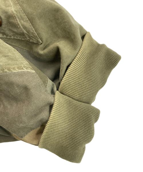 14th addiction（フォーティーンスアディクション）14th addiction (フォーティーンスアディクション) パッチワークミリタリーブルゾン オリーブ サイズ:4の古着・服飾アイテム