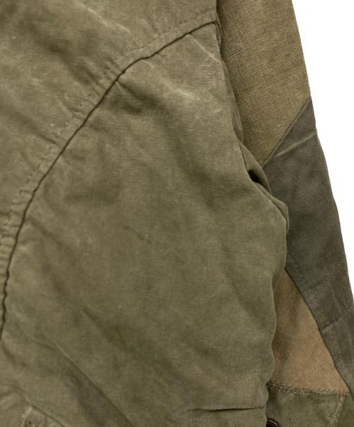 14th addiction（フォーティーンスアディクション）14th addiction (フォーティーンスアディクション) パッチワークミリタリーブルゾン オリーブ サイズ:4の古着・服飾アイテム