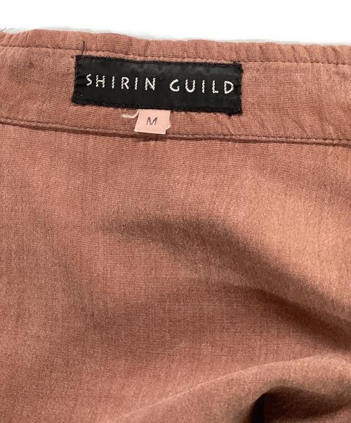 shirin guild（シリン ギルド）shirin guild (シリン ギルド) シルク混Bバンドカラーシャツ ブラウン サイズ:Mの古着・服飾アイテム