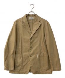 ARMANI JEANS（アルマーニジーンズ）の古着「90`sダック3Bジャケット　テーラードジャケット　白タグ」｜ベージュ