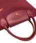 中古・古着 LONGCHAMP (ロンシャン) ルプリアージュクラブ トートバッグ レッド：7000円
