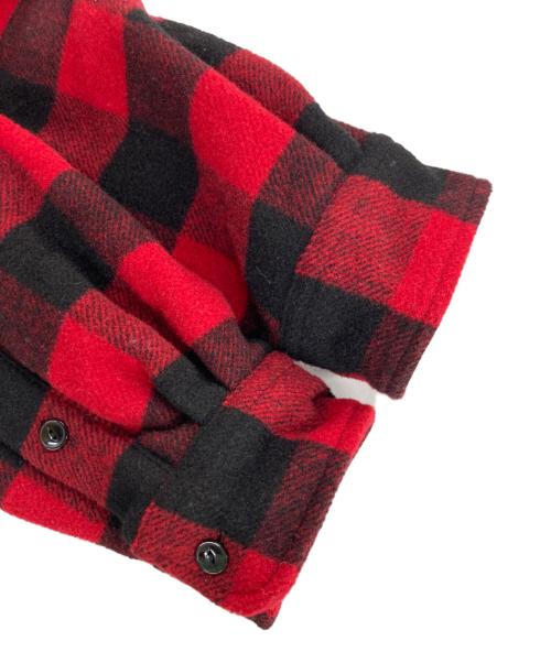 POLO RALPH LAUREN（ポロ・ラルフローレン）POLO RALPH LAUREN (ポロ・ラルフローレン) バッファローチェック裏ボアジャケット レッド サイズ:Mの古着・服飾アイテム