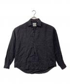 colony clothingコロニークロージング）の古着「リネンプールサイドシャツ」｜グレー