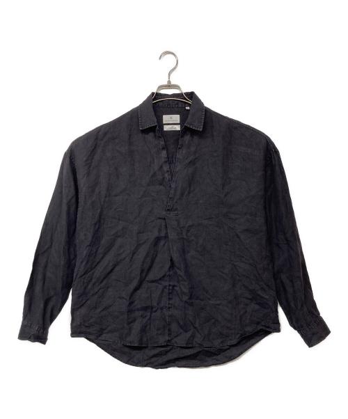 colony clothing（コロニークロージング）colony clothing (コロニークロージング) リネンプールサイドシャツ グレー サイズ:Lの古着・服飾アイテム