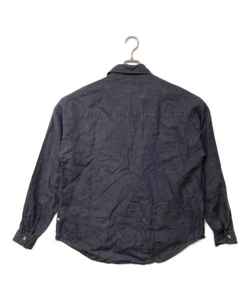 colony clothing（コロニークロージング）colony clothing (コロニークロージング) リネンプールサイドシャツ グレー サイズ:Lの古着・服飾アイテム