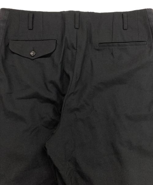 COMME des GARCONS HOMME PLUS（コムデギャルソンオムプリュス）COMME des GARCONS HOMME PLUS (コムデギャルソンオムプリュス) サテン切替トラウザーズスラックスロングパンツ ブラック サイズ:XLの古着・服飾アイテム