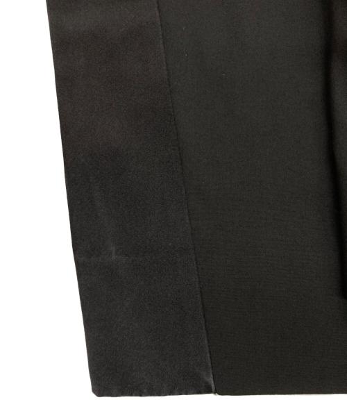 COMME des GARCONS HOMME PLUS（コムデギャルソンオムプリュス）COMME des GARCONS HOMME PLUS (コムデギャルソンオムプリュス) サテン切替トラウザーズスラックスロングパンツ ブラック サイズ:XLの古着・服飾アイテム
