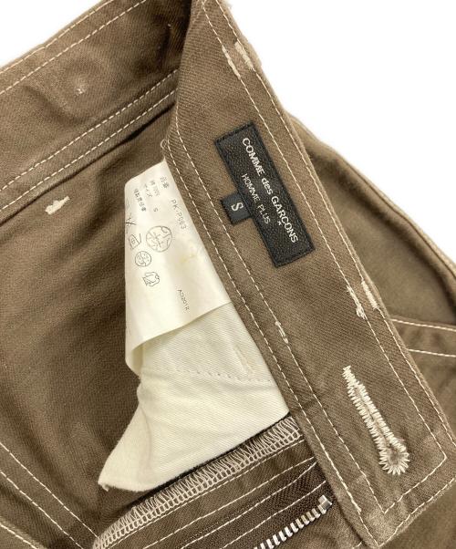 COMME des GARCONS HOMME PLUS（コムデギャルソンオムプリュス）COMME des GARCONS HOMME PLUS (コムデギャルソンオムプリュス) サイドベルトパンツ グレー サイズ:Sの古着・服飾アイテム