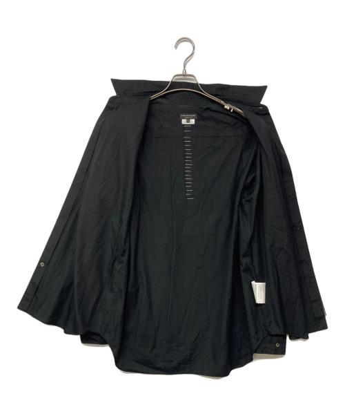 COMME des GARCONS HOMME PLUS（コムデギャルソンオムプリュス）COMME des GARCONS HOMME PLUS (コムデギャルソンオムプリュス) 切替ストライプシャツ ブラック サイズ:Lの古着・服飾アイテム