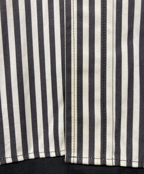 COMME des GARCONS HOMME PLUS（コムデギャルソンオムプリュス）COMME des GARCONS HOMME PLUS (コムデギャルソンオムプリュス) 切替ストライプシャツ ブラック サイズ:Lの古着・服飾アイテム