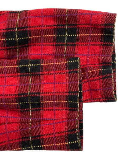 COMME des GARCONS HOMME PLUS（コムデギャルソンオムプリュス）COMME des GARCONS HOMME PLUS (コムデギャルソンオムプリュス) ドッキングロングカーディガン レッド サイズ:Lの古着・服飾アイテム