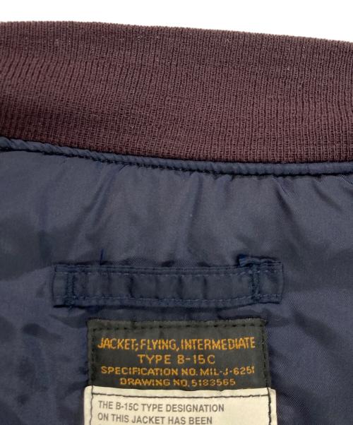 ALPHA INDUSTRIES（アルファインダストリーズ）ALPHA INDUSTRIES (アルファインダストリーズ) US AIR FORCE Ｂ‐15C フライトジャケット ネイビー サイズ:40の古着・服飾アイテム