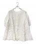 BEARDSLEY（ビアズリー）の古着「パールボタンリネン前後ブラウス」｜ホワイト