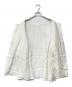 中古・古着 BEARDSLEY (ビアズリー) パールボタンリネン前後ブラウス ホワイト サイズ:F：10000円