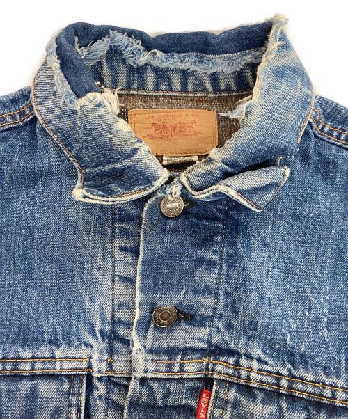 LEVI'S（リーバイス）LEVI'S (リーバイス) 70s 裏地ブランケット デニムジャケット インディゴ サイズ:肩幅47cm,身幅,51cm,袖丈,59cm,着丈55ｃｍの古着・服飾アイテム