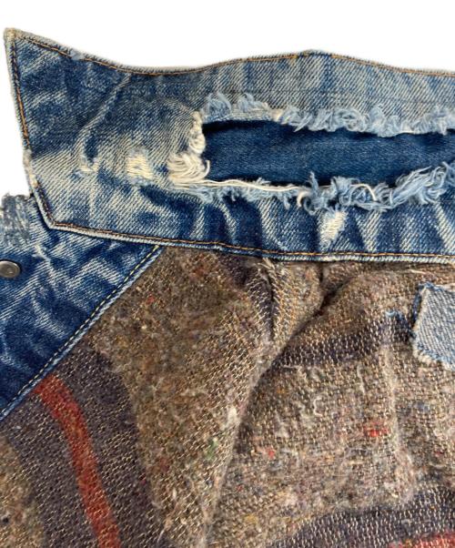LEVI'S（リーバイス）LEVI'S (リーバイス) 70s 裏地ブランケット デニムジャケット インディゴ サイズ:肩幅47cm,身幅,51cm,袖丈,59cm,着丈55ｃｍの古着・服飾アイテム